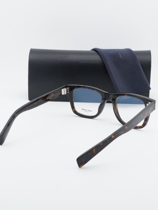 Saint Laurent SL564 OPT 009 Square Eyeglasses – Havana 49mm main image 10